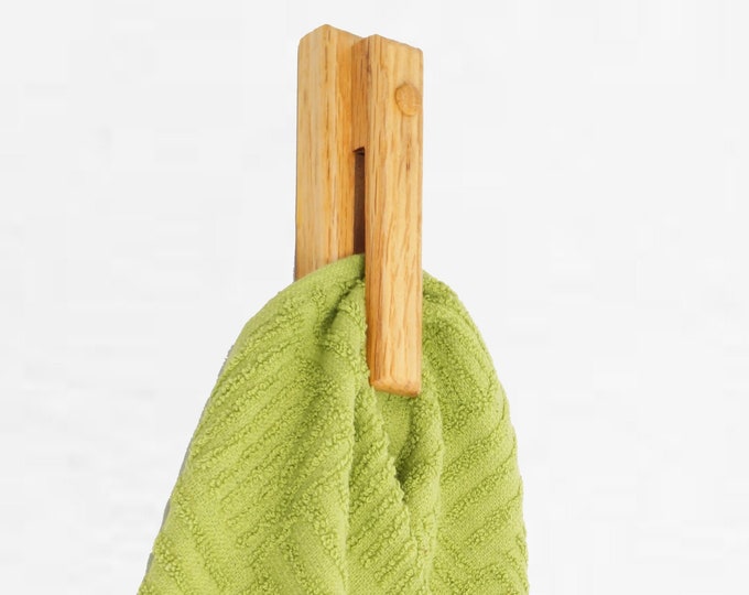 Kitchen Towel Holder, Dish Towel Hanger, Hardwood Kitchen Towel Holder