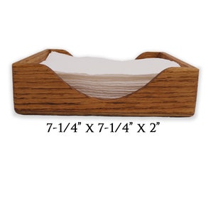 Servilletero de roble macizo: Dispensador de cocina campestre