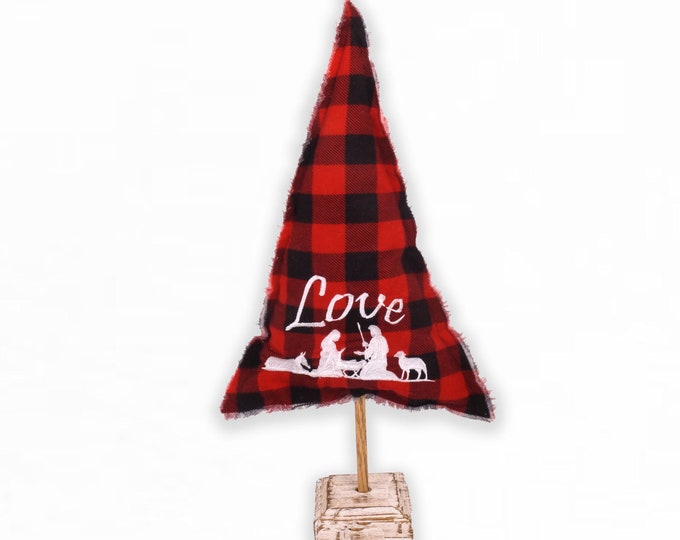 Nativity Christmas Tree, Fabric Christmas Tree,