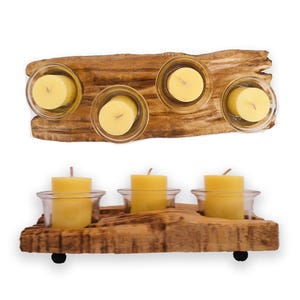 Candle Holder, Carved Candle holder, Coffee Table decor, Candle holder, Modern Farmhouse Decor, Hard Maple Wood, Candle Centerpiece