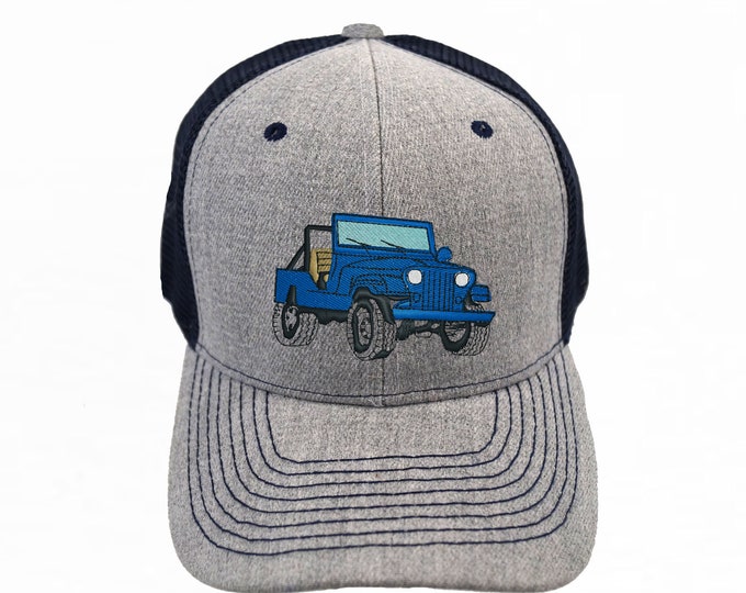 4x4 Trucker Hat: Embroidered Off Road Vehicle Cap