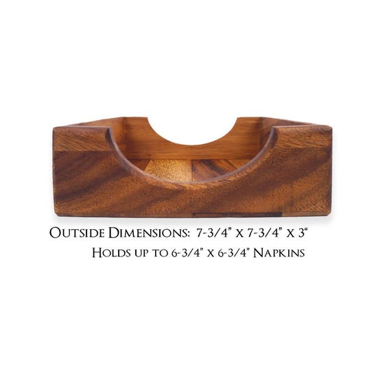 Serviettenhalter Aus Akazienholz - Steh-Serviettenspender Für Küche & Esszimmer