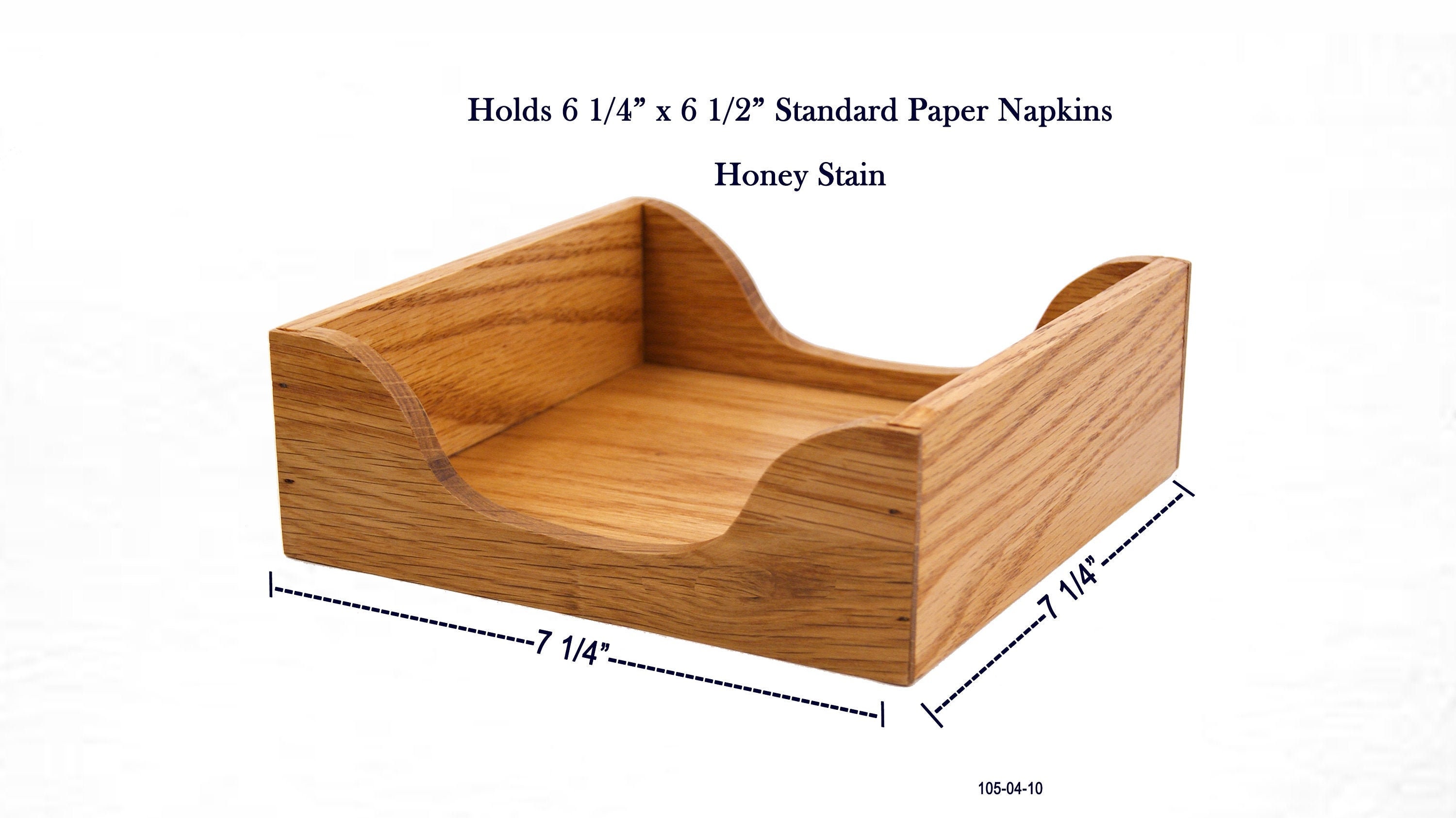 Oak Dinner Napkin Tray, Paper Napkin holder, Napkin Box, Napkin