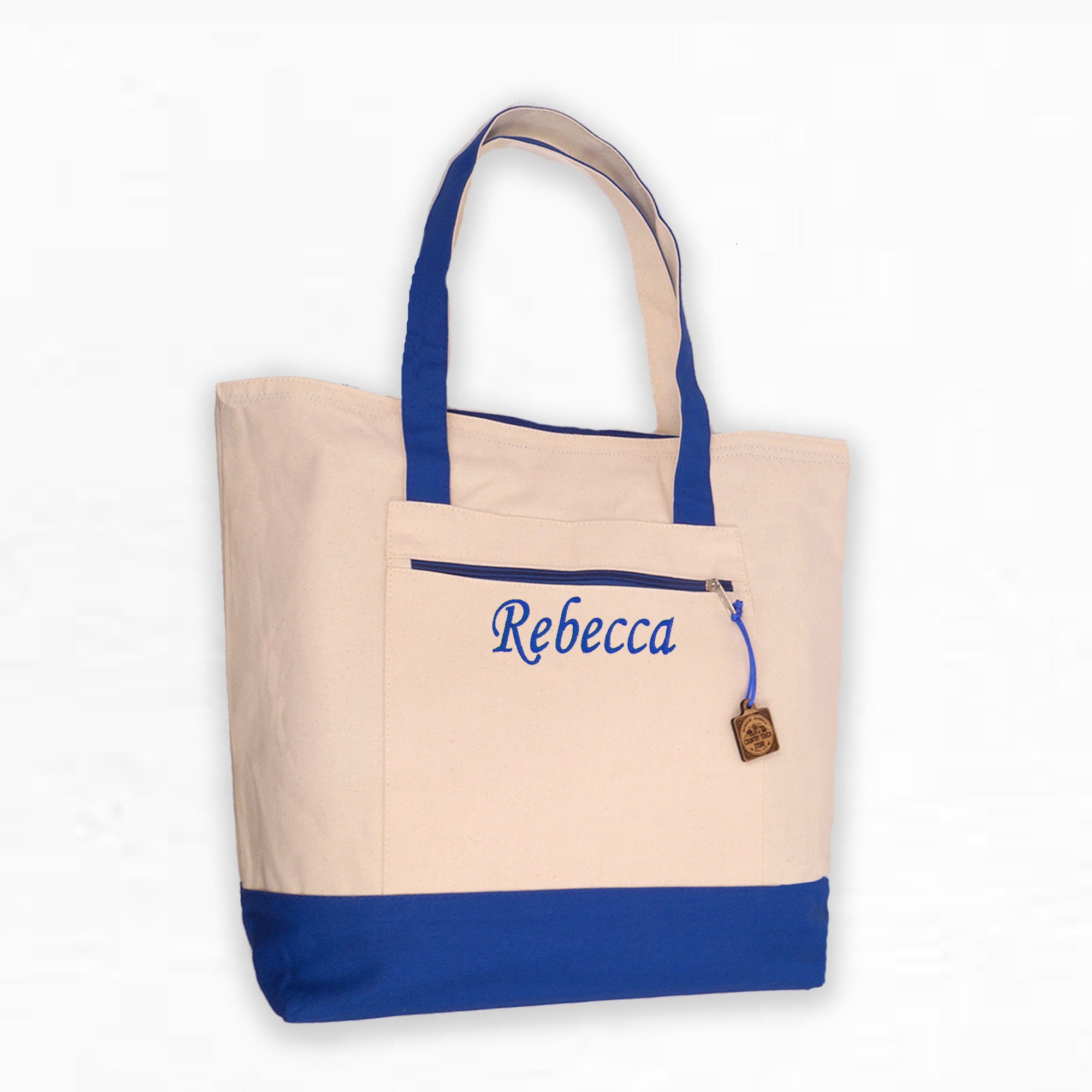 Boat Name Beach Tote Bag