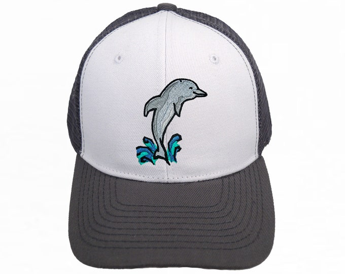 Dolphin Trucker Hat, Dolphin Beach Hat, Trucker Hat, Trucker Cap
