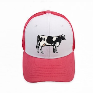 Black and White Cow Trucker Hat, Cow Hat, Trucker Hat, Trucker Cap, Farm Hat, Farmer&#39;s hat