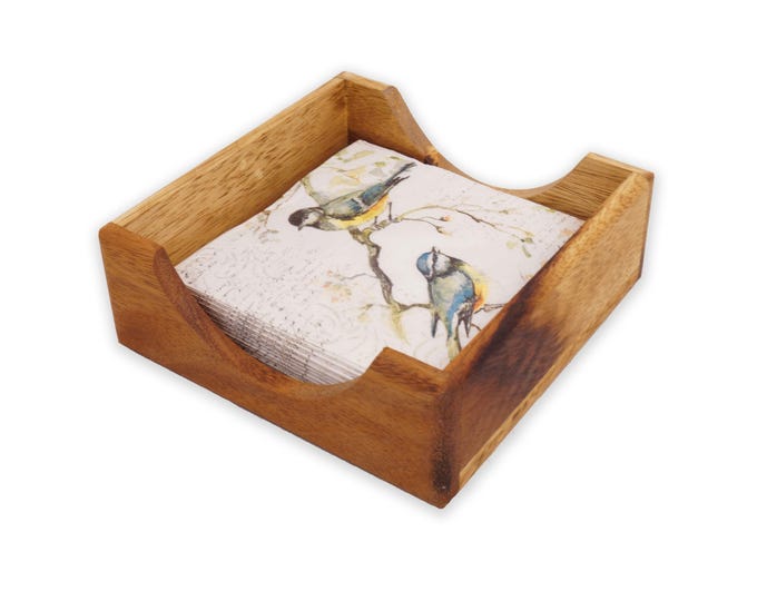 Cocktail Napkin Tray, Paper Napkin holder, Cocktail Napkin Box, Napkin Dispenser, Wooden Napkin Holder