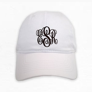Monogrammed Hat, Monogram Personalized Cap, Soft Structure Hat,  Personalized Baseball Cap, Dad Hat,  Gift for Her
