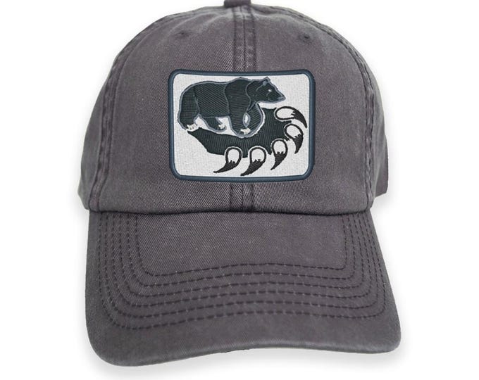 Bear Hat, Bear Paw Cap, Personalized Hat, Personalized Cap, Personalized Baseball Cap, Gift for Him