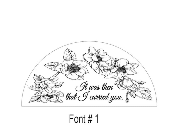 Custom Design for pssublime:  Personalized Laser Etched Magnolia Acacia Wood Sign