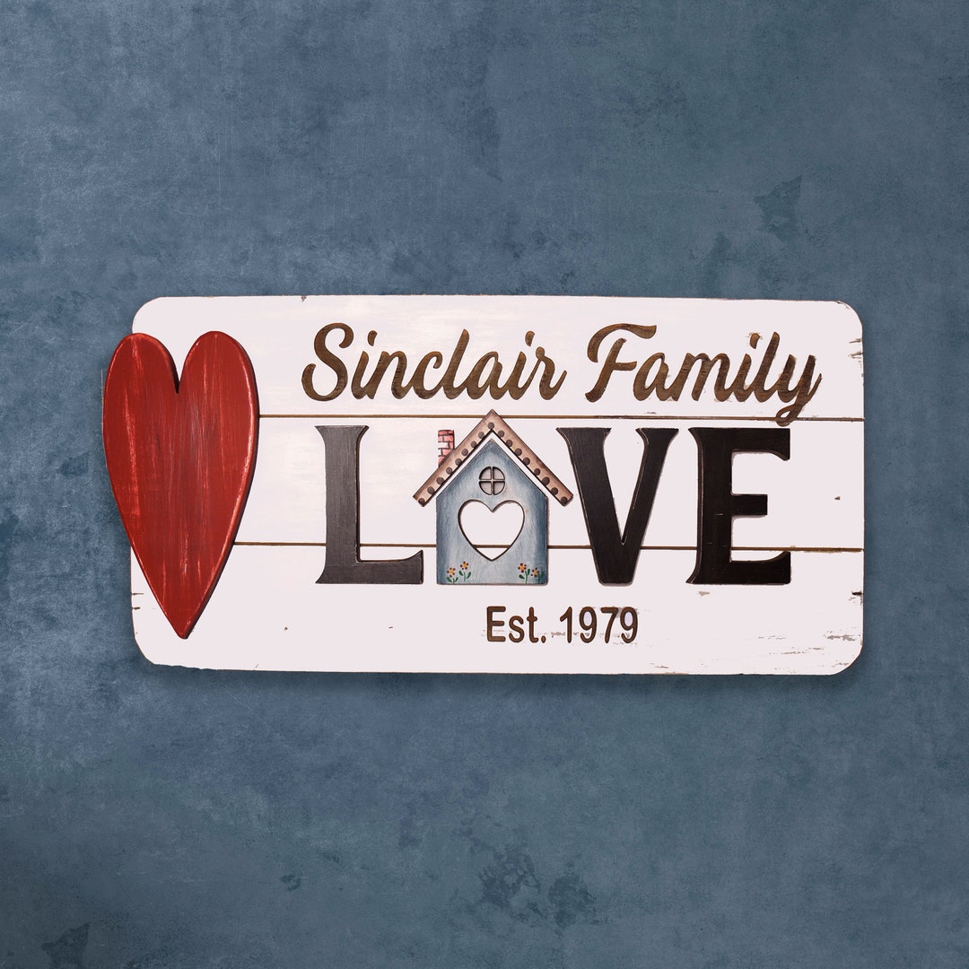 Family Name Sign, Personalized Sign, Porch Sign, Farmhouse Welcome ...