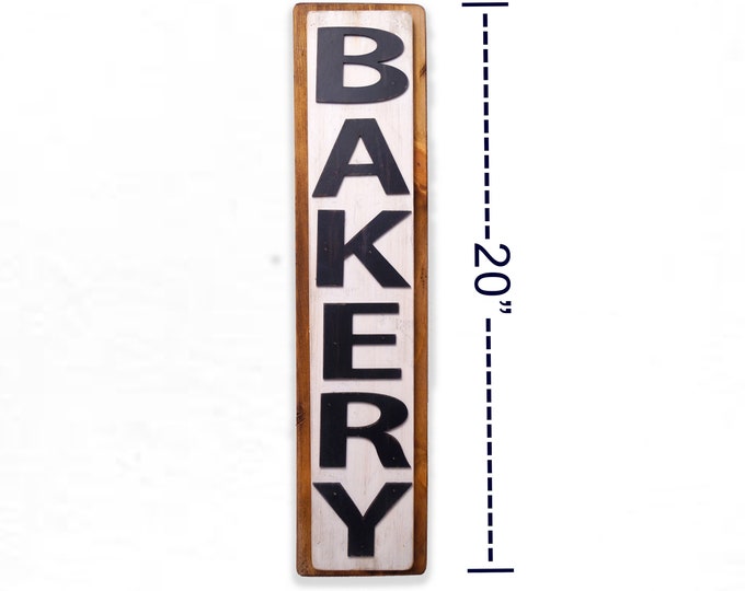 BAKERY Farmhouse Kitchen Sign, Engraved Bakery Wall Hanging, Laser Etched Home Decor, Wedding Gift, Housewarming Gift, Rusic Kitchen Plaque