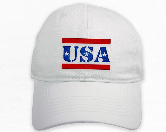 USA Design Hat, Personalized Hat with USA design,  Soft Structure Hat, Personalized Cap, Dad Hat, America Accessory