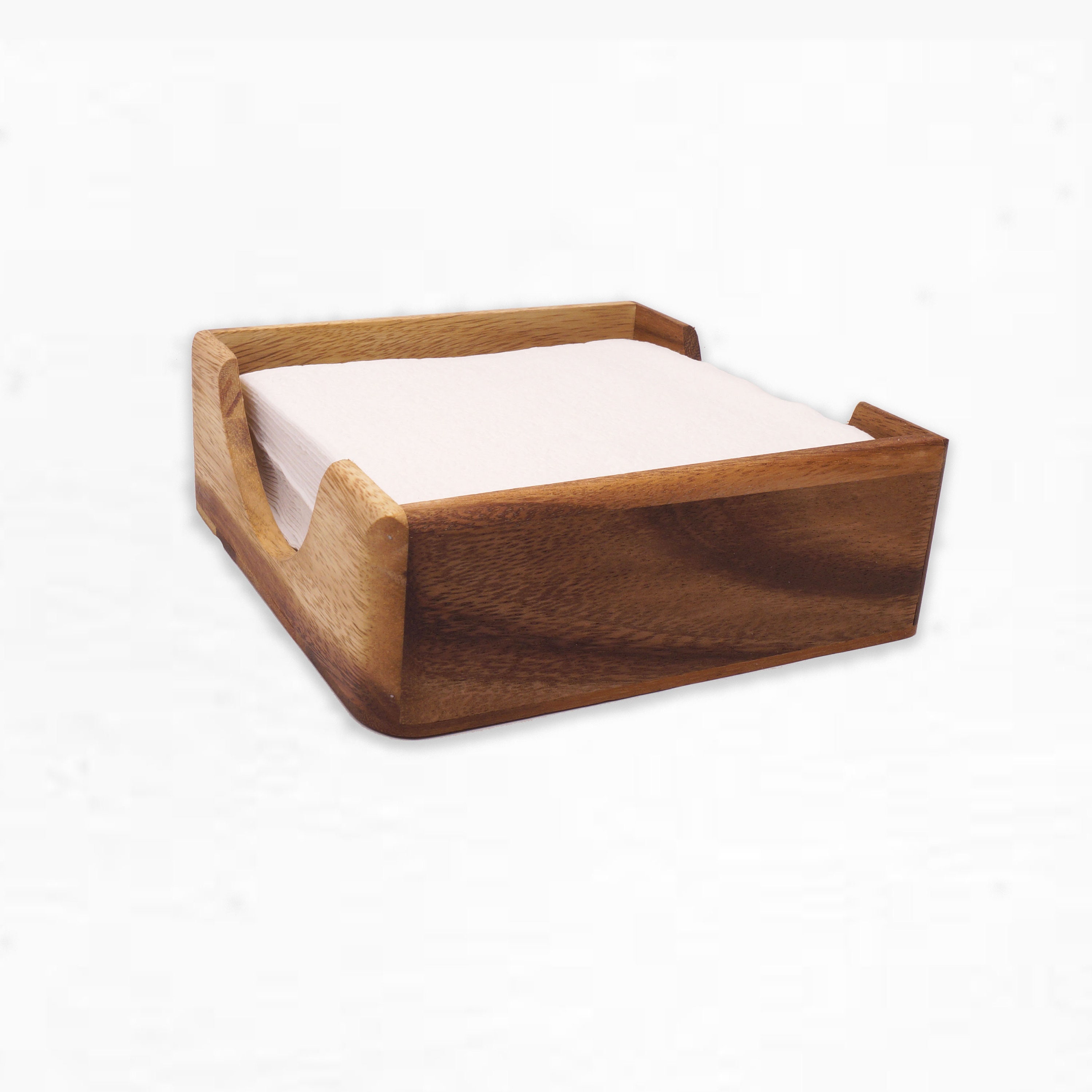 Napkin Tray, Paper Napkin holder, Acacia Wood Napkin Box, Napkin