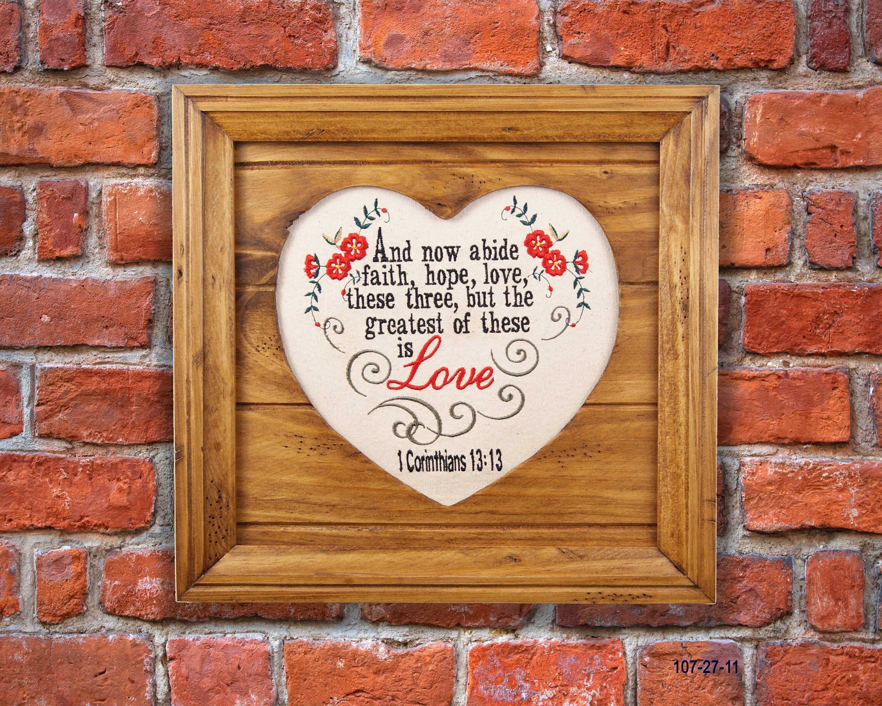 Scripture Art, 1 Corinthians 13:13, Rustic Decor, Living Room Decor, Wedding Gift, Housewarming ...