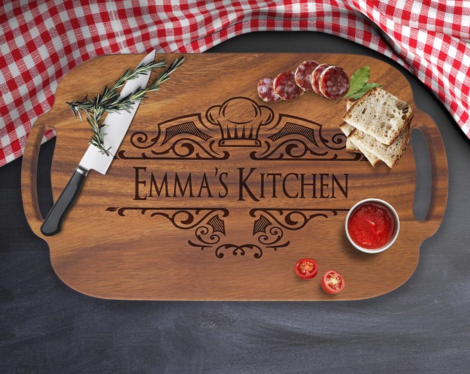 Personalized Riser Tray, Acacia Wood Tray, Engraved Riser Tray, Serving Tray, Charcuterie Board, Coffee Table Tray, Display Tray, Riser Tray
