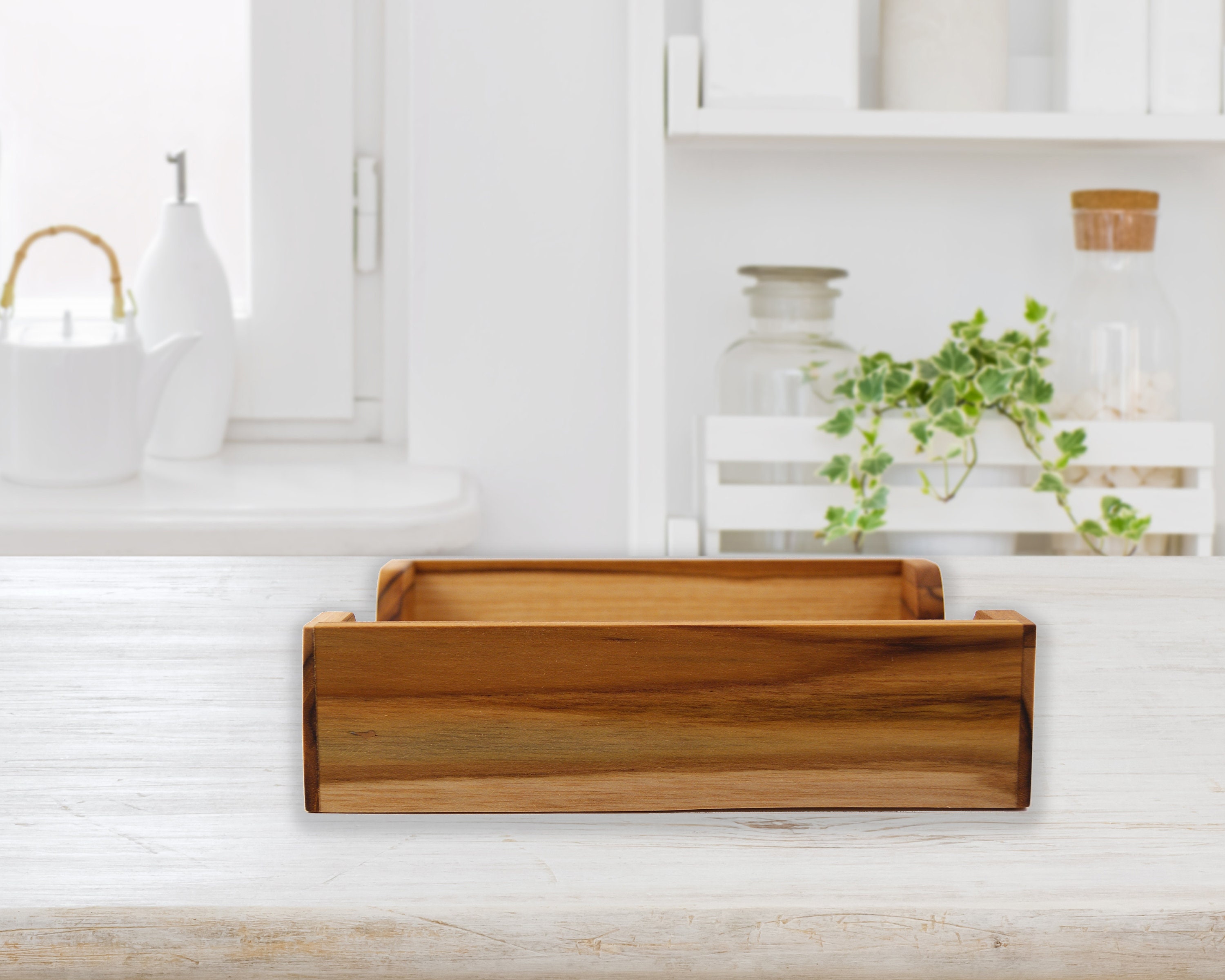 Teak Dinner Napkin Tray, Paper Napkin holder, Napkin Box, Napkin