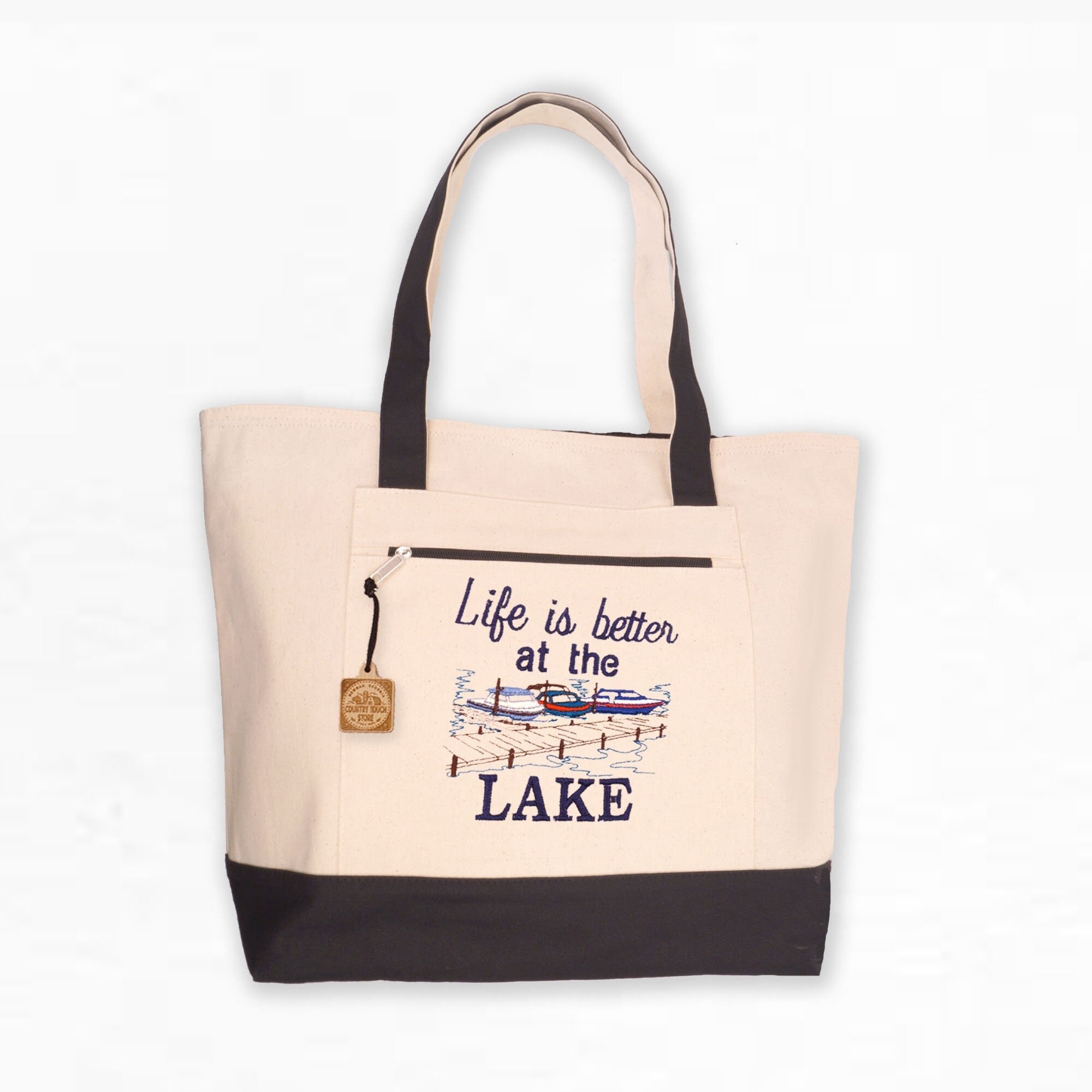 Boat and Tote, Zip-Top with Pocket