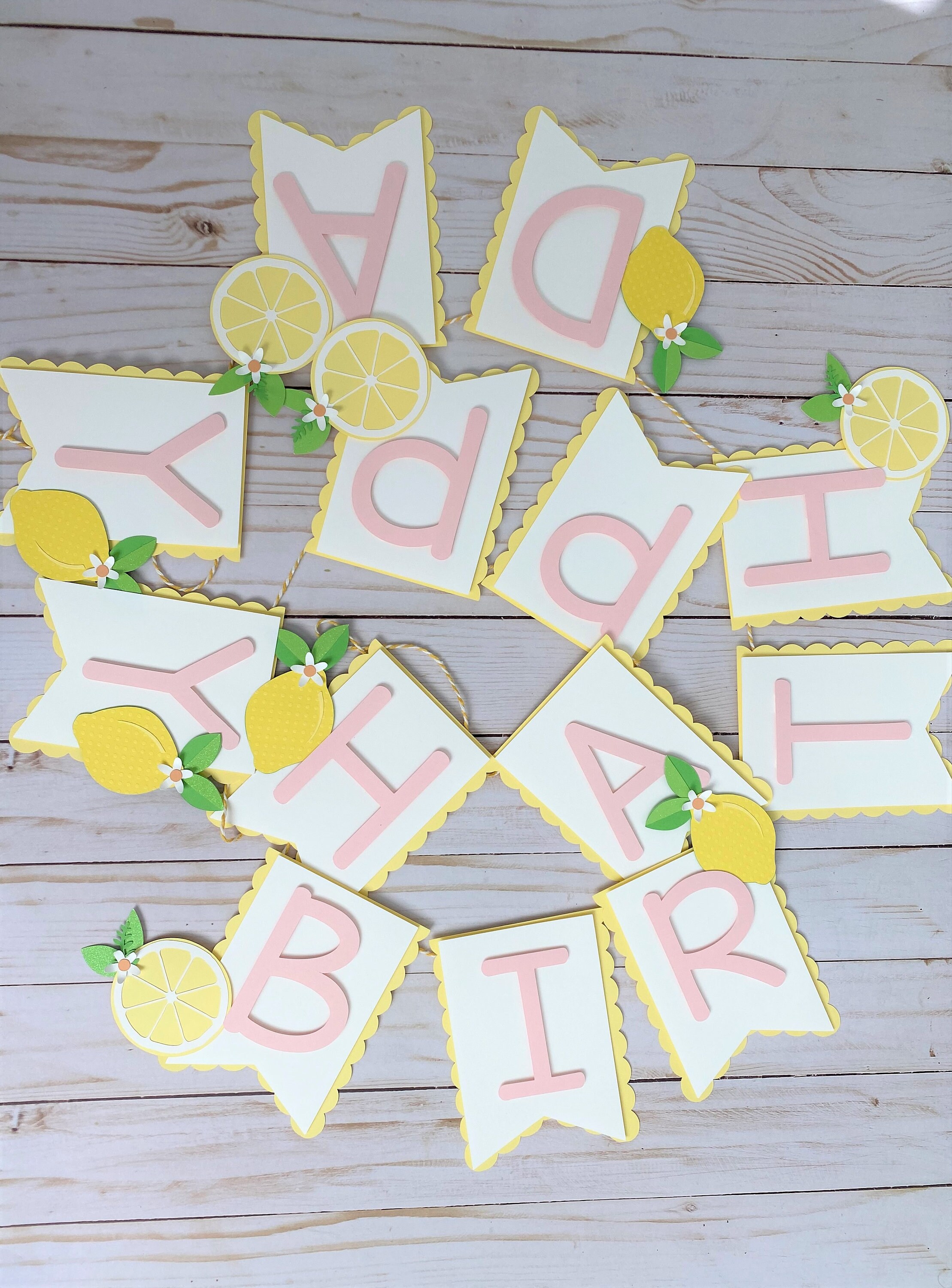 Lemon Birthday Banner, Lemon First Birthday, Lemonade 1st Birthday De…