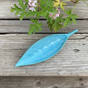 Hand Painted Ceramic Leaf Incense Holder