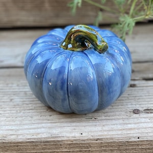Hand Painted Ceramic 4.5” Fall | Halloween Squatty Pumpkin