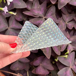 Porte-cartes de visite en verre transparent |Verre texturé | Décoration de bureau unique | Cadeau patron | Fournitures de bureau