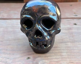 不気味な陶器の頭蓋骨 - Etsy 日本