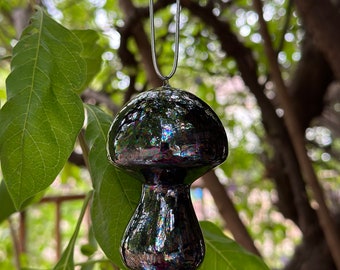 Hand Painted Ceramic Mushroom Ornament