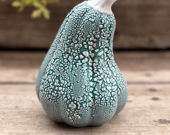 Zucca alta autunnale/Halloween in ceramica dipinta a mano da 6 pollici