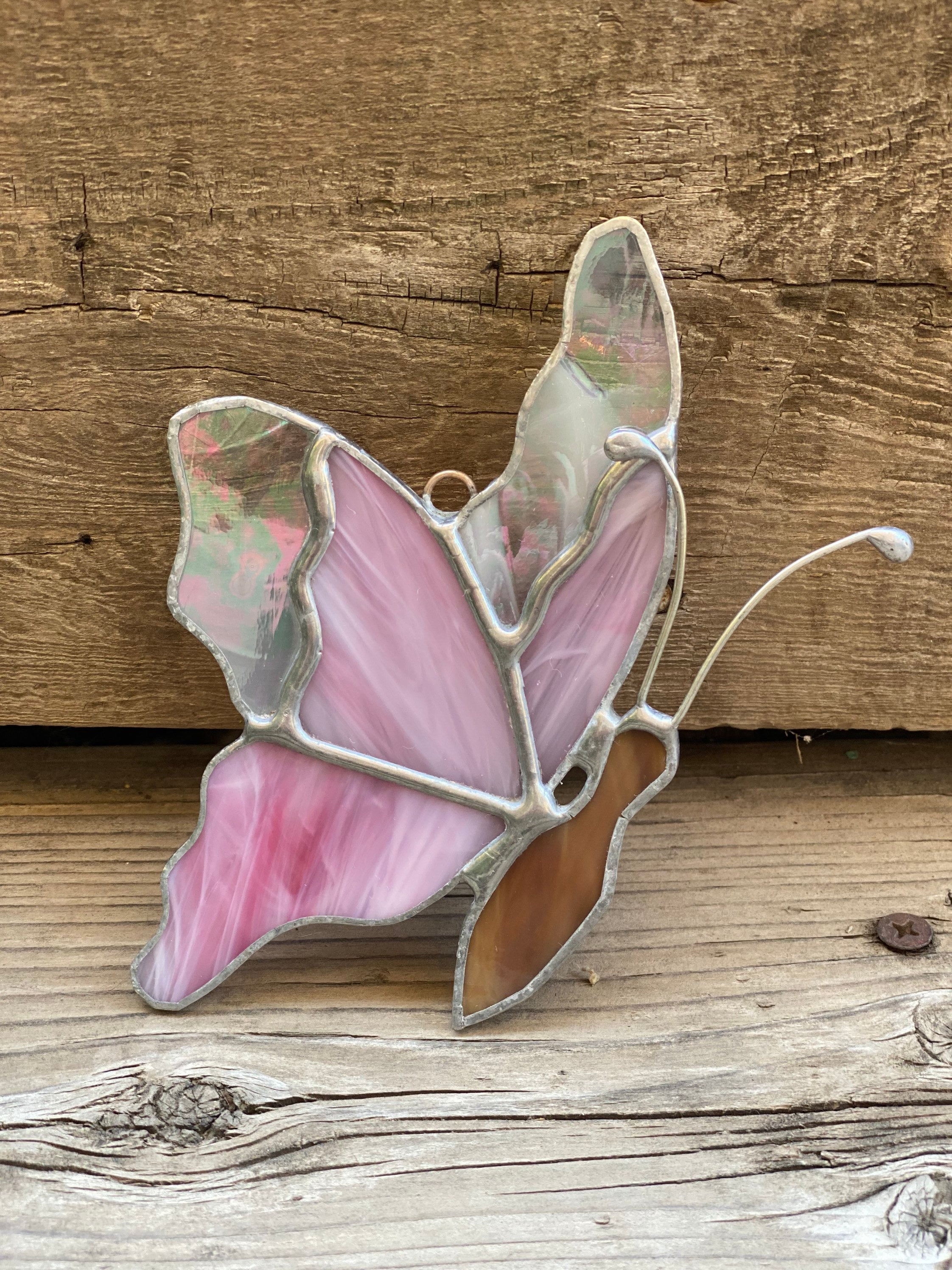Stained Glass Butterfly Suncatcher | Springtime Gift | Light Catcher