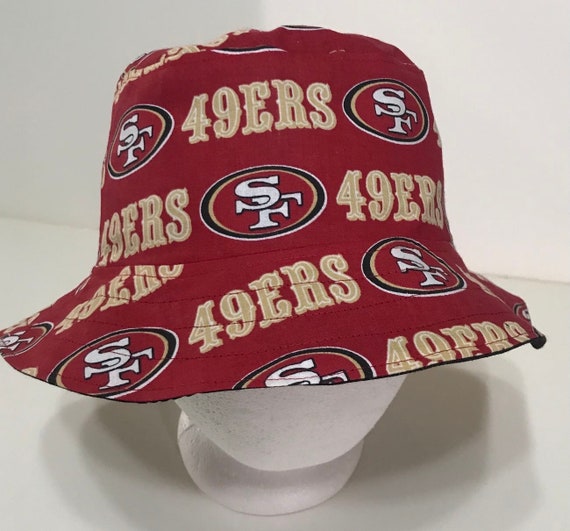 San Francisco 49ers Bucket Hat, Reversible to Black, Unisex, Sizes S-XXL,  Cotton, Handmade, Summer Fishing Hat, Sun Hat, Floppy Hat -  Canada