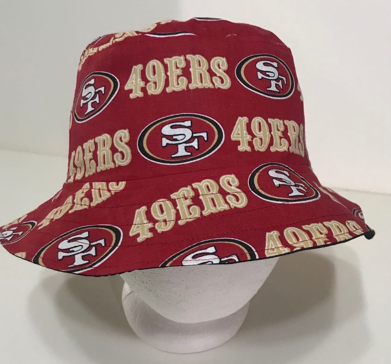 San Francisco 49ers COLOR-BLOCK BUCKET White-Gold-Red Hat