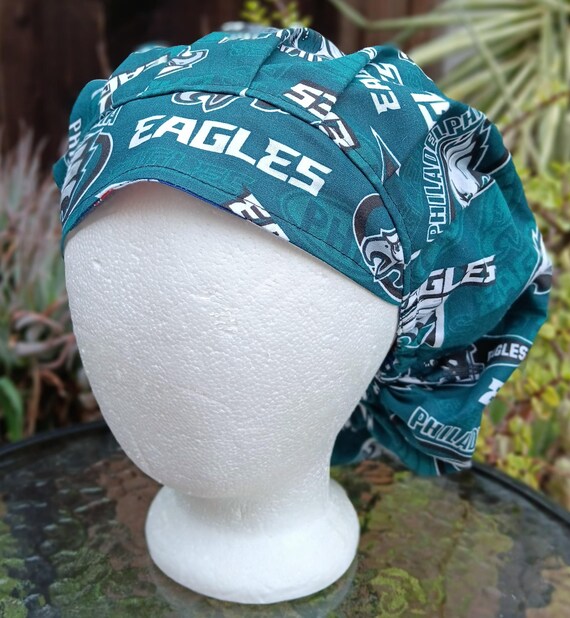 Reversible Phillies / Eagles Scrub Cap, Handmade, Bouffant  display picture 1