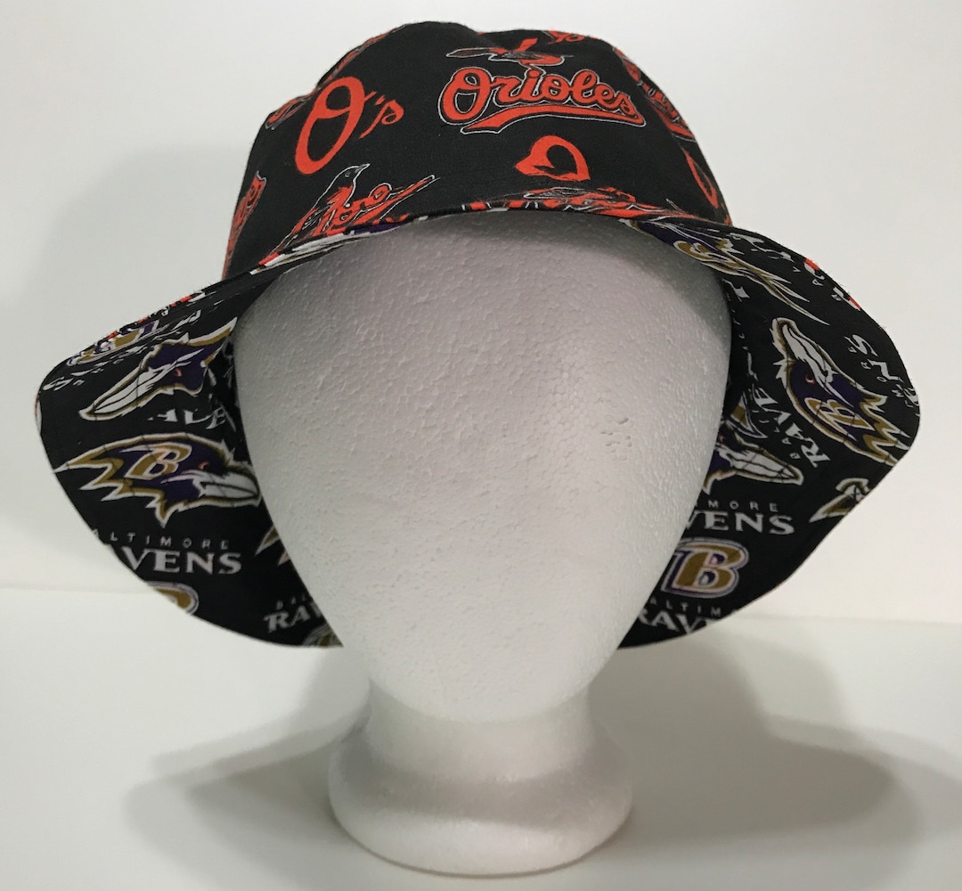 Baltimore Ravens / Orioles Bucket Hat Reversible Sizes Etsy
