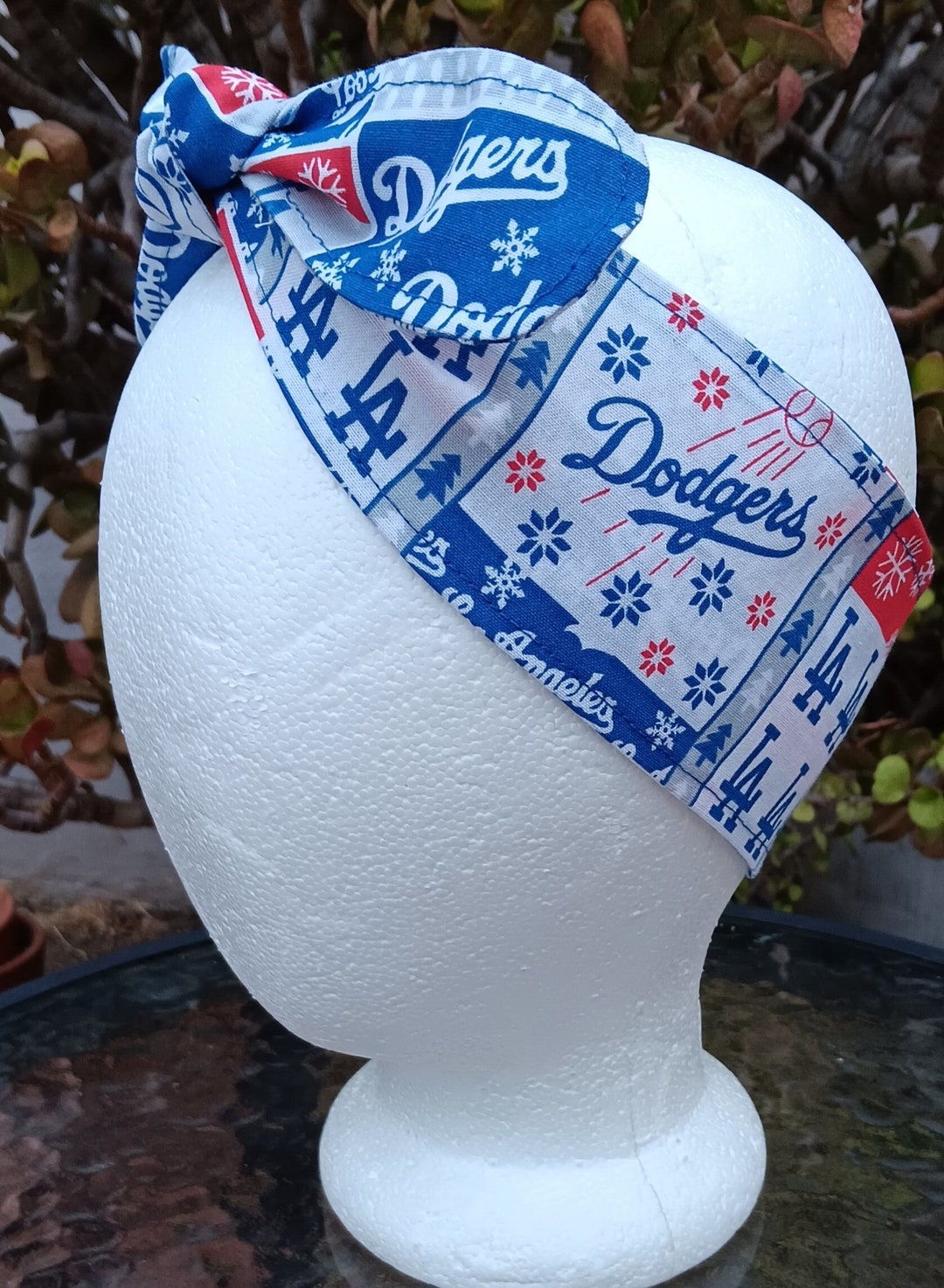 3 Wide LA Dodgers Headband Christmas Winter Handmade Hair Etsy