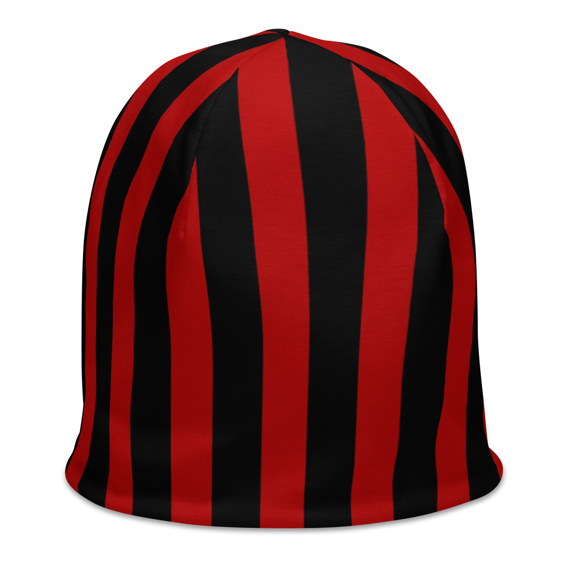 Red Striped Beanie - Etsy