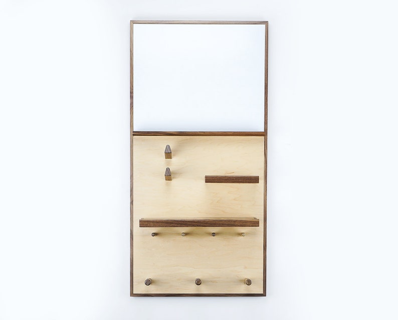 Vertical Entryway Organizer with Dry Erase Board Coat Rack Etsy