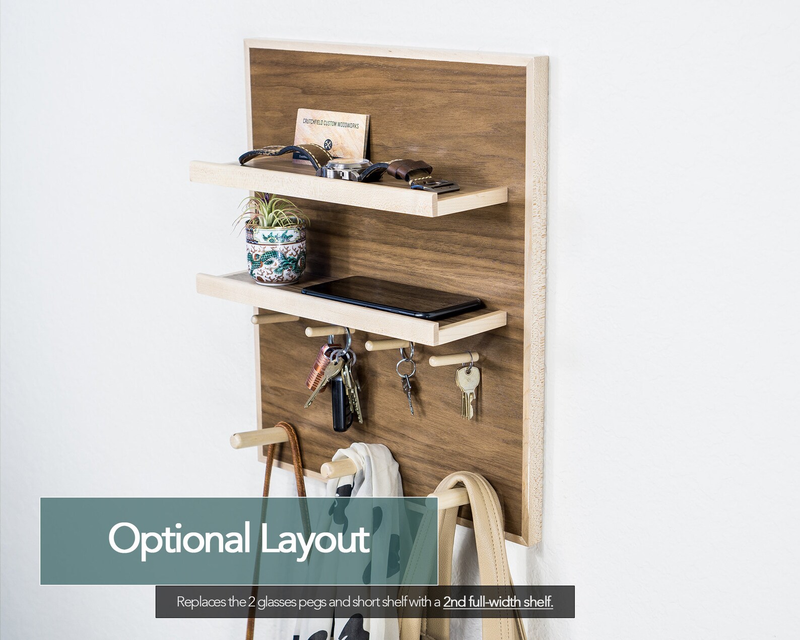 Coat and Key Rack Entryway & Home Office Organizer Wall Etsy