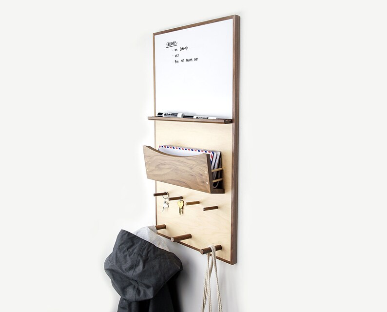 Mail Holder Dry Erase Board Entryway & Home Office Organizer Etsy