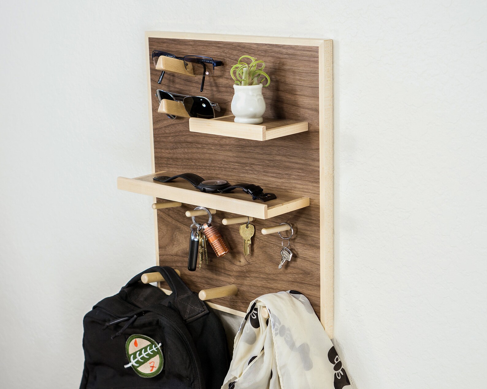 Coat and Key Rack Entryway & Home Office Organizer Wall Etsy