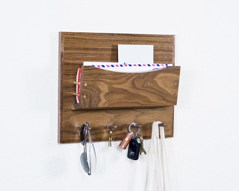 Mail and Key Organizer Small Entryway & Home Office Organizer Etsy