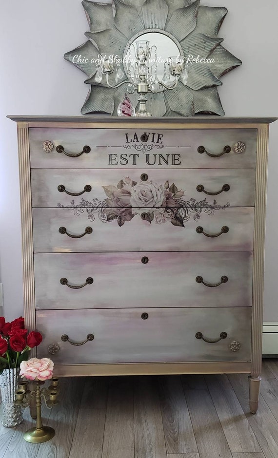 SOLD...Stunning vintage dresser... Etsy