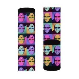Michel Foucault Pop Art socks