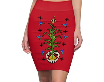 Native Tree of Life pencil skirt 3 colors 6 sizes