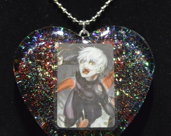 2x Tokyo Ghoul Necklace Ken Kaneki Mask Couple Cosplay Pendant Fashion Jewellery