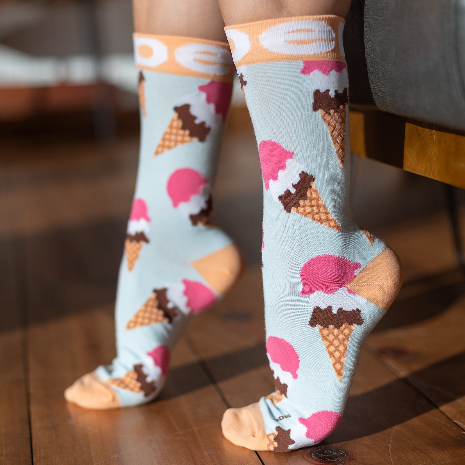 HAPPYPOP Ice Cream Sock Gifts Idea For Teen Girls Boys