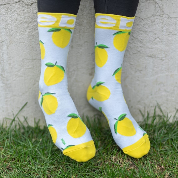 Lemon Socks, Funky Unisex Socks - Casual Socks, Dress Socks, Men, Women - Happy, Soft, Fun Novelty, Cool Birthday Gift, Bright, Cute, Bold Lemon Socks, Funky Unisex Socks - Casual Socks, Dress Socks, Men, Women - Happy, Soft, Fun Novelty, Cool Birthday Gift, Bright, Cute, Bold