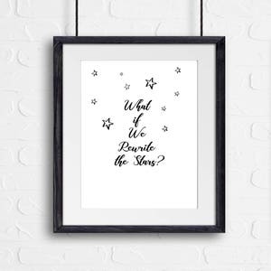 Rewrite the Stars Download, Greatest Showman Wall Art, Minimal Wall Decor, Greatest Showman Lyrics, Rewrite the Stars Lyrics Printable