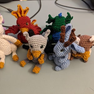 Wunschanfertigung Tiny Fantasy Creature - Drache, Einhorn, Phönix, Jackalope, Phönix, Griffin, Nilpferd