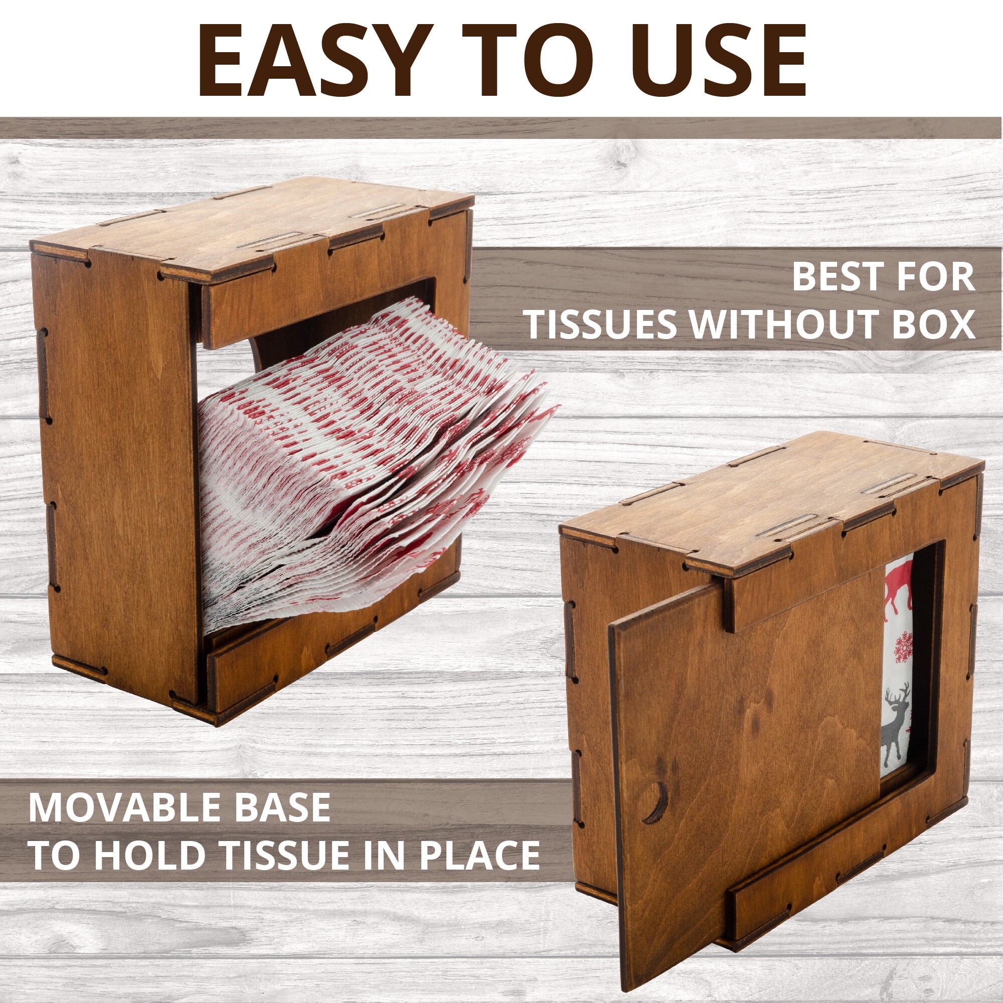 Acheter Boîte à Mouchoirs En Bois Ajourée Vintage, Porte-serviettes En Papier, Décoration De Maison